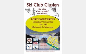 Porte ouverte samedi 29 novembre de 14h à 18h