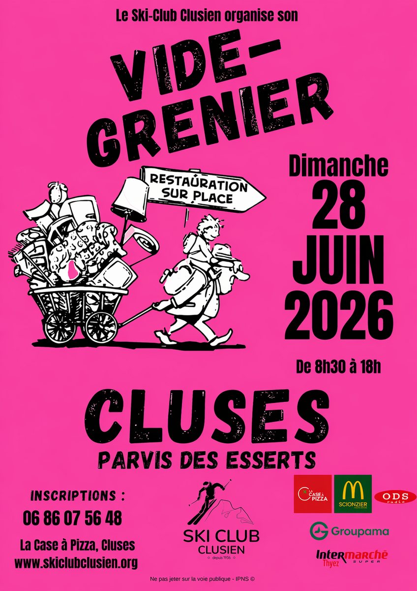 VIDE GRENIER - CLUSES - PARVIS DES ESSERTS